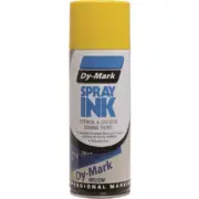 Dy-Mark SPRAY INK STENCIL & COLOUR CODING PAINT 315g Aerosol YELLOW *Aust Brand