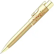 Taniever TSK-67006 Ballpoint Pen with Hanko, Japanese Stamp Pen, Knock Type, Mail Pack, Gold