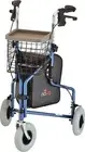 NOVA Traveler 3 Wheel Rollator Walker, All Terrain 8” Wheels, Includes Bag,...