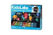 4M KidzLabs 3D Solar System Light-Up Poster Board Educational Kids Activity 5y+