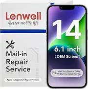 Repair Service with Original OEM Pull Screen for iPhone 14 6.1-inch Display Digitizer LCD Screen Replacement Touch Assembly with Mail-in Install Service
