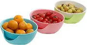 OFFSCH Bowl with Shell Holder Versatile Dish Organizer for Nuts Fruits and Candies Random Color