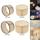 Light Shade Rattan Weaving Lampshade Modern Style Decorative Natural Table Lamp