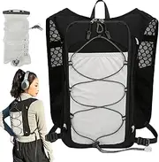 Hydration Running Vest - Reflective Lightweight Hydration Vest,Adjustable Breathable Sports Bag with 1.5L Water Bladder for Women Outdoor Workout Riding Trekking Camping Fishing Travel