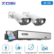 ZOSI 4K 8MP 8CH NVR 3K PoE Security CCTV Camera System Human Detection 2TB HDD