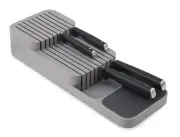 Joseph Joseph Drawerstore Compact Knife Organiser, Grey