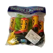 10 String lights Party Indoor cowboy boot cactus Mini Blow Molds Western NOS
