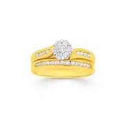 18ct Gold Diamond Bridal Set