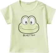 [United Colors of Benetton] Unisex Baby 3i1xa1051 T-Shirt, Green, 80, Green, 12 Months