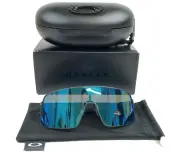 Oakley Sunglasses Sutro TI OO6013-04 Satin Lead Black Shield Prizm Sapphire Lens