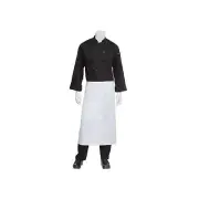 Chef Works 3/4 Bistro Apron - White - F24