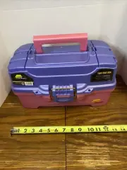 Plano Two Fold Out Tray Fishing Tackle Box - Model: 6202-92 - Pink/Periwinkle