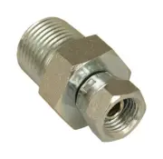 Apache 39004325 Steel Universal Hydraulic Adapter 1/2 Male x 1/4 Female in.