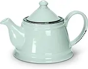 Abbott Collection Green Enamel Look Teapot