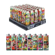 50x BIC Maxi Mask Lighters Various Colour Box J26