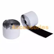 3 FT 1" inch Self Adhesive Tape Hook and Loop Fastener Sticky Back (Black)