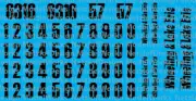 HO Scale - Wheeling Lake Erie Black Locomotive Patch Out Decals