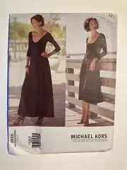 Vogue Pattern 2625 Michael Kors Ballet Neck Flared Pullover Dress UCFF 14-18