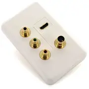 Neotech HDMI / Component / SVHS Video Cable Wall Plate