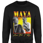 MAYA ANGELOU Homage Sweatshirt CrewneckHoodie sweatshirt
