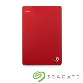 【太極數位】Seagate Backup Plus Slim 2TB 紅/USB3.1 Gen1/三年保【送希捷保護套】