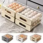 Stackable 32 Grid Egg Tray Large Capacity Egg Storage Container Refrigerator