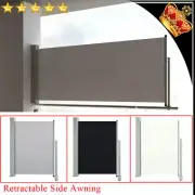 Retractable Side Awning Patio Sun Shade Privacy Screen Blind Automatic Roll-back