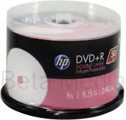 50 HP DVD+R Dual Layer 8X Blank Discs