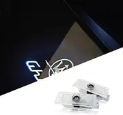 uuakarin 2Pcs Car Door Light Fit for Maserati,LED Welcome Light Projector Door Shadow Light Puddle light Car Ghost Shadow Light For Maserati (ghibli)