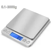 Digital Weight Scale Kitchen Jewelry Gold Grain Food 3000g x 0.1g