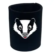 Badger Animal Face Ani Mates - Funny Novelty Stubby Holder