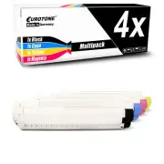 4x Cartridge for OKI Color C 612 D Dn Multipack