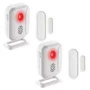 2Set Wireless Window Door Burglar Magnetic Sensor Shop Security Alarm System Kit