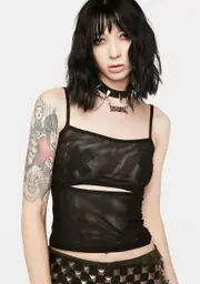 In The Shadows Mesh Top