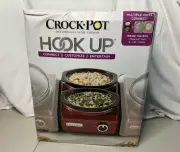 Crock-Pot Hook Up 2-1 Qt Oval Slow Cooker NEW Entertainment Set Double
