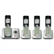 4 Handset Cordless Phone System with Caller ID Speakerphone and Intercom