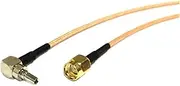 ROBAUN Wireless Modem Adapter CRC9 Male Right Angle to RP SMA Male Plug Pigtail Cable RG316 15/30/50/100cm(50cm)