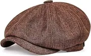 [BNNP] Sun Hat for Men/Women Beret Men's Ladies Newsboy Cap Sunhat Casual Retro Octagonal Men's Cap Suitable for Outdoor Fishing Camping Hiking Foldable/Packable Sun Hat (Color : A, Size : 6x10CM)