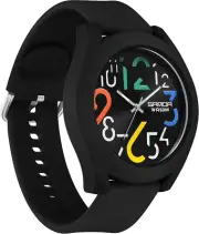 Men's Minimalist Analog Quartz Watch 5ATM Waterproof Sports Wristwatch Silicone