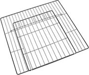 Yardwe DIY Cat Cage Door Mesh 2pcs Metal Wire Mesh Panels Safe Durable Fit for Small Large Pet Enclosures