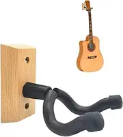 Guitar Hangers Hook, Wood Guitar Wall Display Bracket, Non-Slip Reusable Guitar Wall Mount Display Bracket for Electric Guitars, Ukulele, Bass Borato