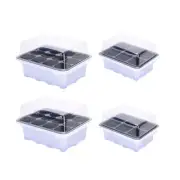 4 Pcs Propagation Seedling Tray Growing Trays and Domes Bonsai
