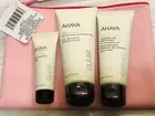 AHAVA Set: Time to Clear Purifying Mud Mask, Cleansing Gel, Hydrate Moisturizer