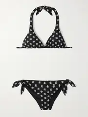 [Dolce & Gabbana] Dolce & Gabbana - Logo-print Bikini - Black - 2 2 Black
