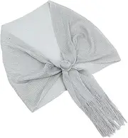 [FRCOLOR] Elegant Metallic Shawl for Evening Dresses Lightweight Wrap for Weddings Bridesmaid Jewelry Versatile Party Scarves Soft Comfortable Evening Wraps for Women