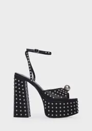 [Public Desire] Mia Satin Pearl Platform Heels