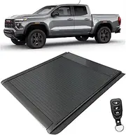 MHXJQY Retractable Hard Truck Bed Tonneau Cover Compatible for Chevy Colorado Compatible for GMC Canyon 2004-2014 5.3ft (63.6") Short Box Bed Cover with Lock Pickup Accessories(Electric)