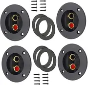 HOMSFOU Speaker Spade Connectors Speaker Terminal Cup Binding Post Quick Disconnect Rear Connections