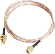 Aoje-Link RF Coaxial Cable SMA Male to SMA Female Bulkhead RG316 Coax Cable Jumper for DIY Radio, 3G/4G/5G/LTE/Antenna, Audio and Video Signal Transmission, 1Pcs-2M