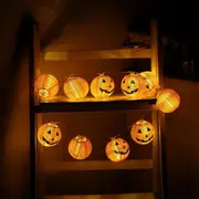 Halloween Pumpkin LED Lights String Fairy Party Decoration Outdoor Hanging Prop Garden Party Decor